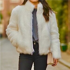Niki Real Fur Rabbit Long Sleeve Jacket